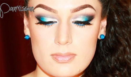 แต่งตาโทนสีฟ้า