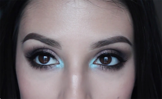 แต่งตาโทนสีฟ้า