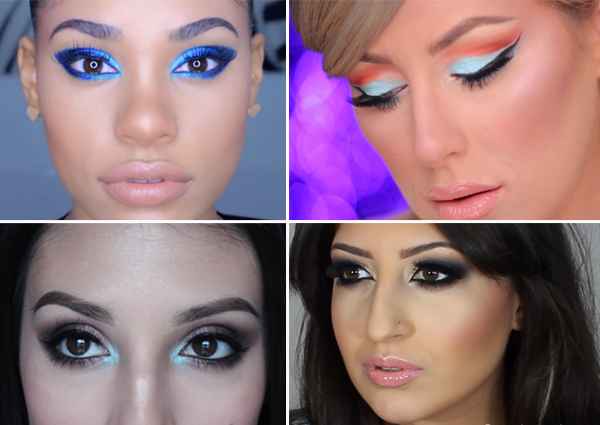 แต่งตาโทนสีฟ้า