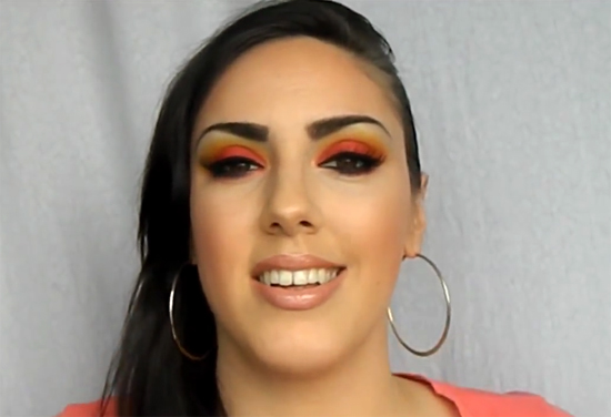 แต่งตาโทนสีส้ม