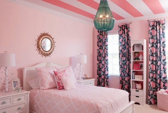 ห้องนอนสีชมพู