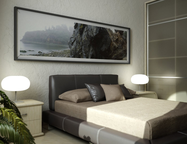 ห้องนอนผู้ชาย ตกแต่งห้องนอน เรียบเท่