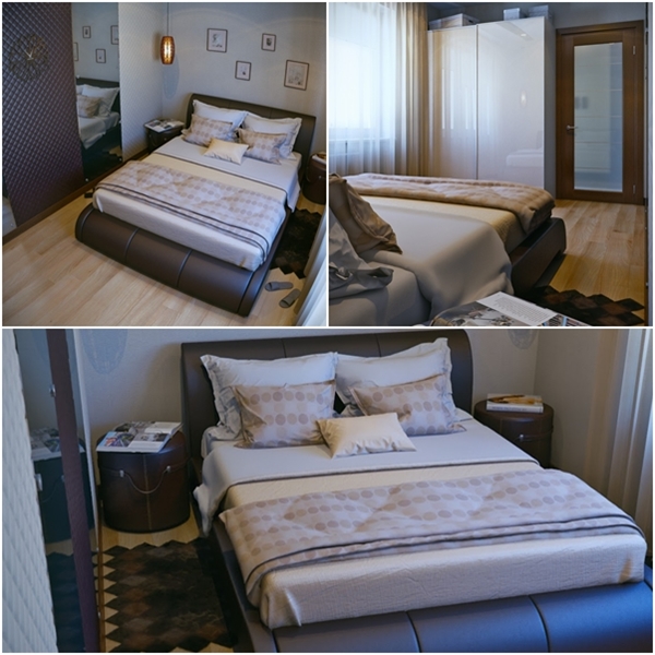 แบบห้องนอนเล็กในคอนโด สวยเรียบโทนสีน้ำตาล