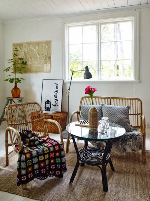 ห้องรับแขกแบบบ้าน ๆ สวยเก๋สไตล์วินเทจ