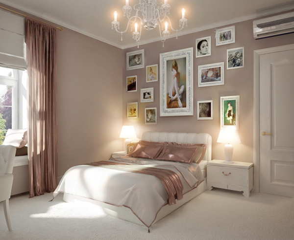 ห้องนอนสีชมพู ห้องนอนผู้หญิง