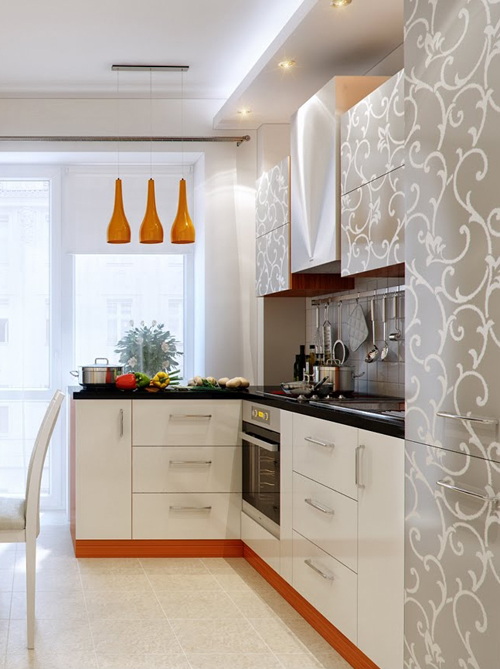 ห้องครัวสีขาว ห้องครัวสไตล์โมเดิร์น เอาใจคนอยู่คอนโด