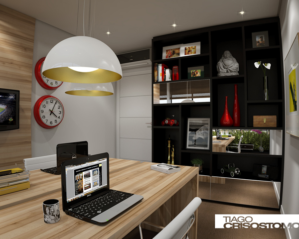 ห้องทำงานกระจก ตกแต่งแบบโมเดิร์น