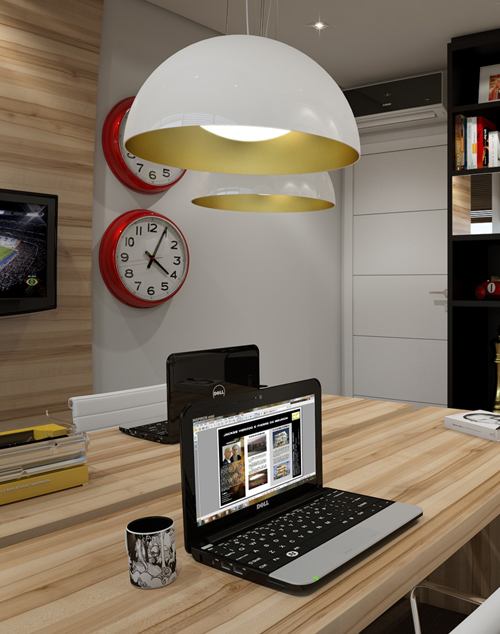 ห้องทำงานกระจก ตกแต่งแบบโมเดิร์น