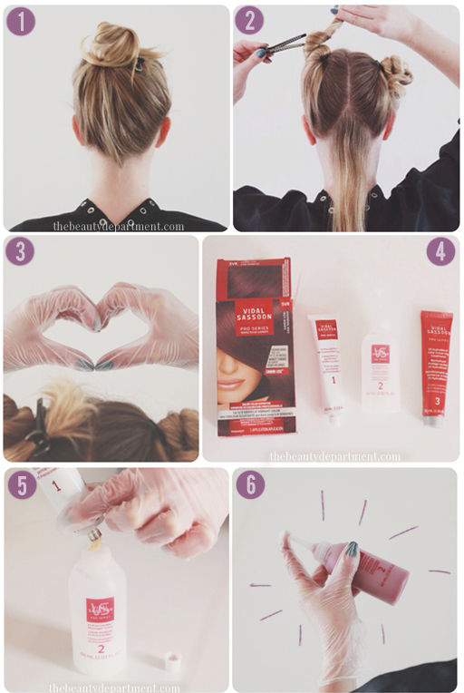 ทำสีผมท้ายทอย