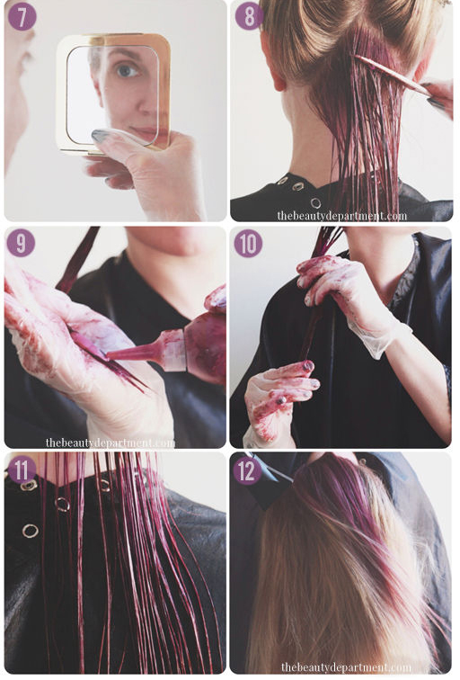 ทำสีผมท้ายทอย