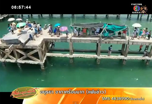 แห่ชมแมงกระพรุนถ้วยหลากสี ระยอง เตือนระวังสะพานพัง