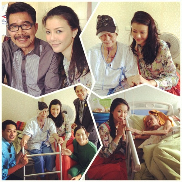 ตุ๊ก ชนกวนันท์ ควงเพื่อนซี้ เยี่ยมผู้ป่วยมะเร็งระยะสุดท้าย