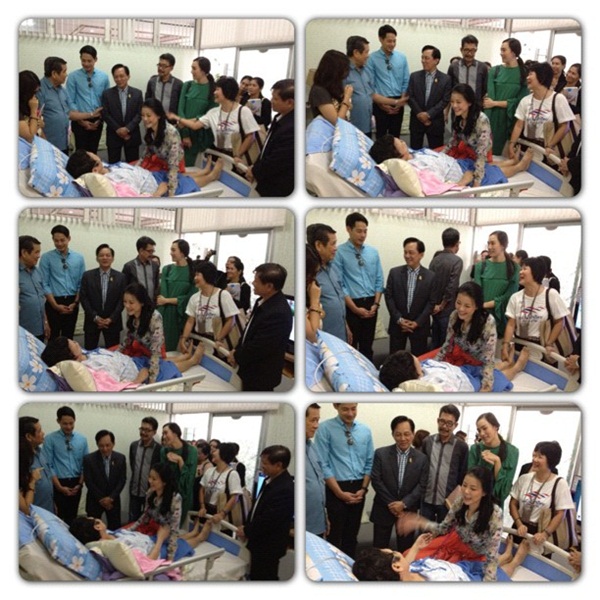 ตุ๊ก ชนกวนันท์ ควงเพื่อนซี้ เยี่ยมผู้ป่วยมะเร็งระยะสุดท้าย