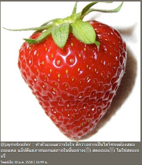 เจมี่ บูเฮอร์ โพสต์ IG รูปสตรอว์เบอร์รี ด่าคนแอ๊บอยากเป็นไฮโซ