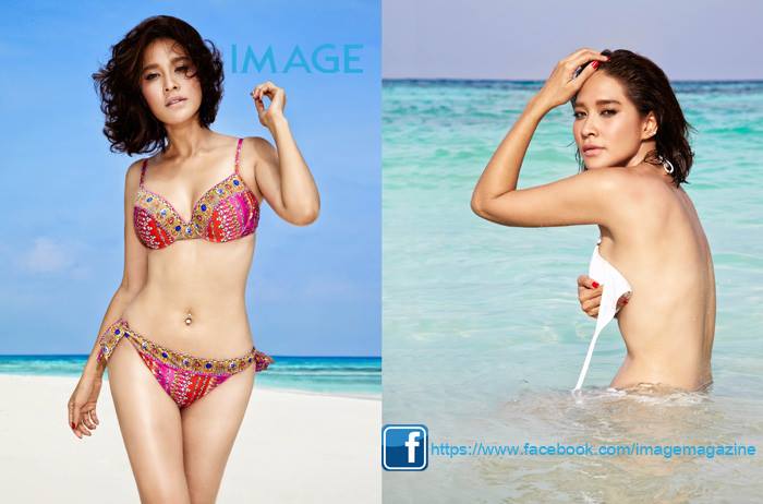 พลอย เฌอมาลย์ ชุดว่ายน้ำ