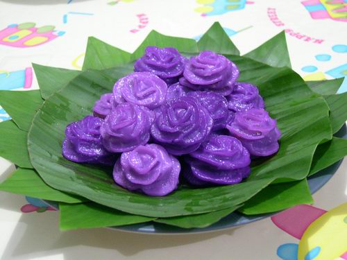 วิธีทำขนมช่อม่วง