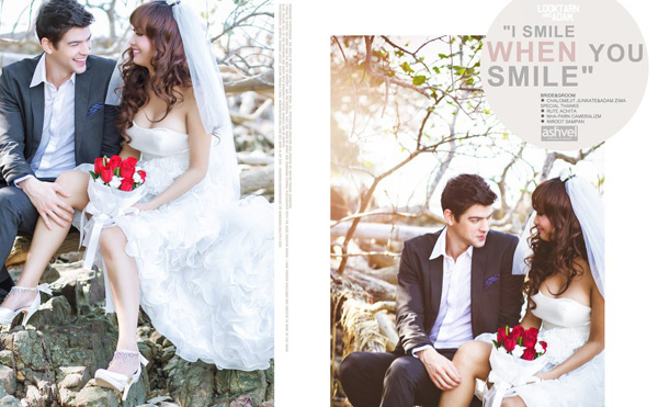 ชมภาพ พรีเวดดิ้ง ลูกตาล ชโลมจิต กับ อดัม แฟนหนุ่มนายแบบ