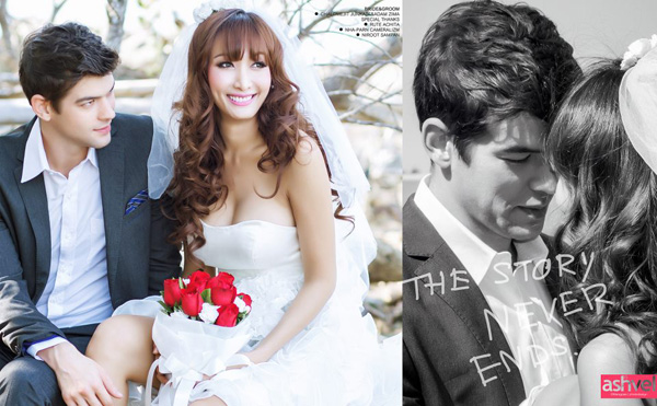 ชมภาพ พรีเวดดิ้ง ลูกตาล ชโลมจิต กับ อดัม แฟนหนุ่มนายแบบ