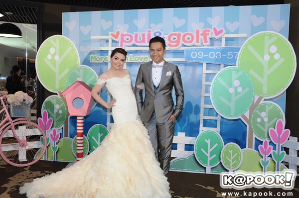 กอล์ฟ เบญจพล แต่งงาน ปุ้ย กชพรรณ 