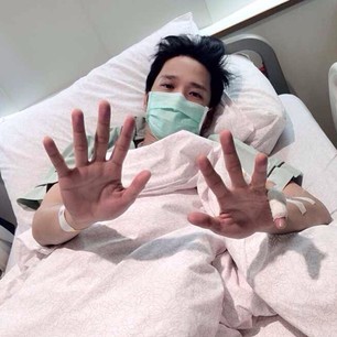 หวานอ่ะ ! โต๋ ป่วยเข้าโรงพยาบาล ไบรท์ เทคแคร์ไม่ห่างข้างเตียง