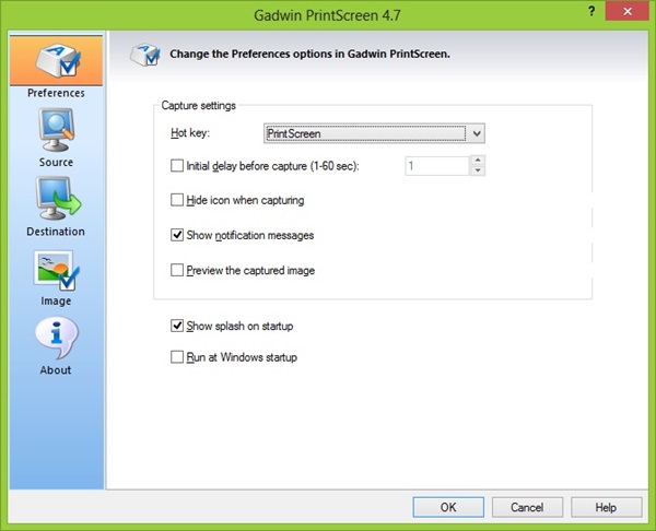 Gadwin PrintScreen โปรแกรมแคปภาพหน้าจอสุดสะดวก