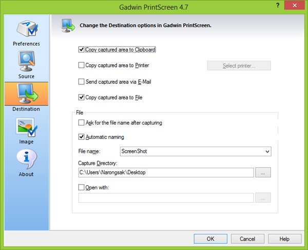 Gadwin PrintScreen โปรแกรมแคปภาพหน้าจอสุดสะดวก