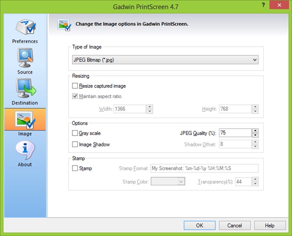 Gadwin PrintScreen โปรแกรมแคปภาพหน้าจอสุดสะดวก