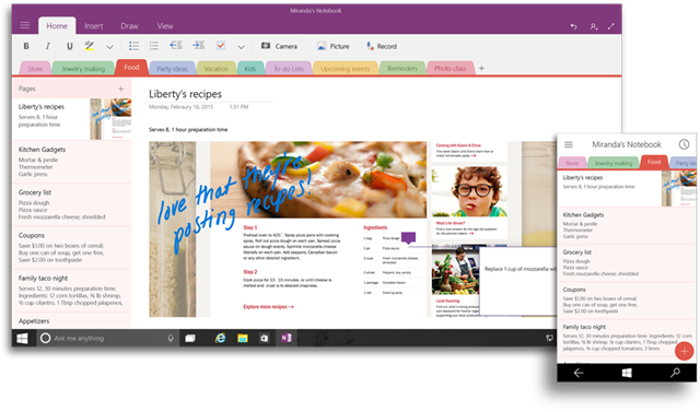 OneNote for Windows 10