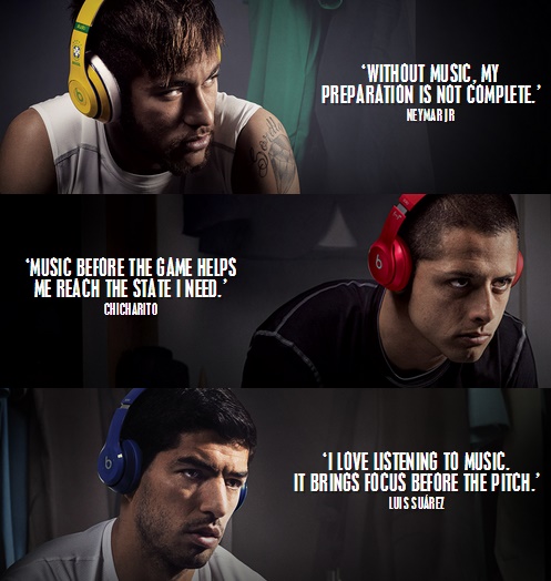 Beats และแอปเปิลออกโฆษณาหูฟังชุดใหม่ ต้อนรับฟุตบอลโลก 2014