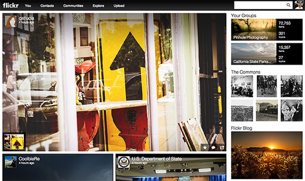 Flickr โฉมใหม่ อัพโหลดภาพ/คลิปได้มากถึง 1 TB