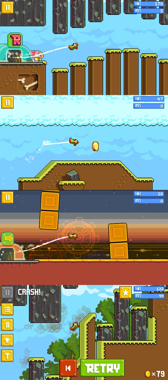 Rovio เปิดตัวเกม RETRY คล้าย Flappy Bird แต่ลูกเล่นเยอะกว่า