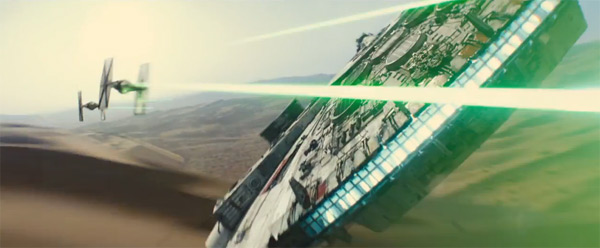 ตัวอย่างแรก Star Wars : The Force Awakens 