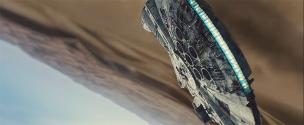 ตัวอย่างแรก Star Wars : The Force Awakens 