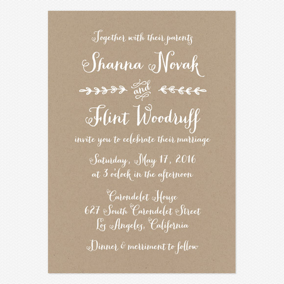 wedding invitations