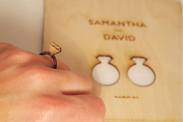 การ์ดแต่งงานเลเซอร์คัท