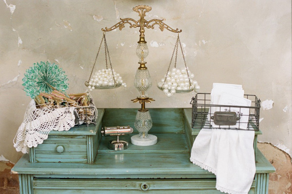 green-blue themes wedding