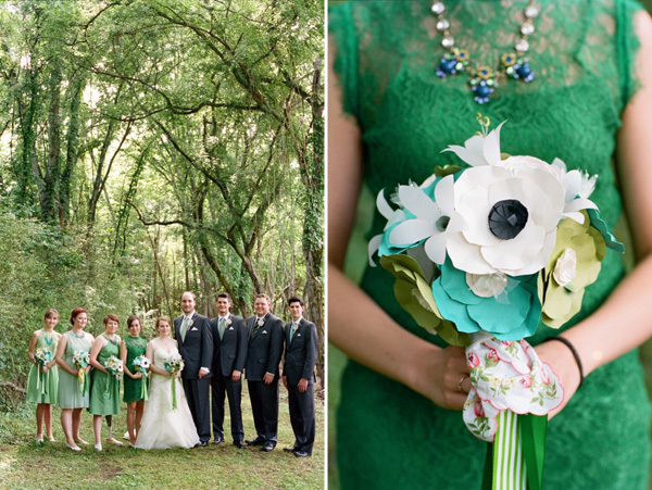 green-blue themes wedding
