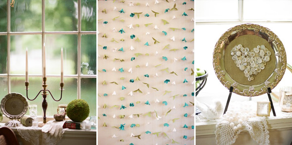 green-blue themes wedding