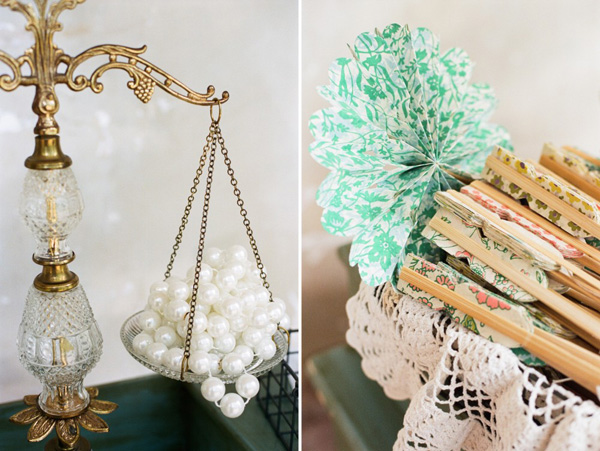 green-blue themes wedding
