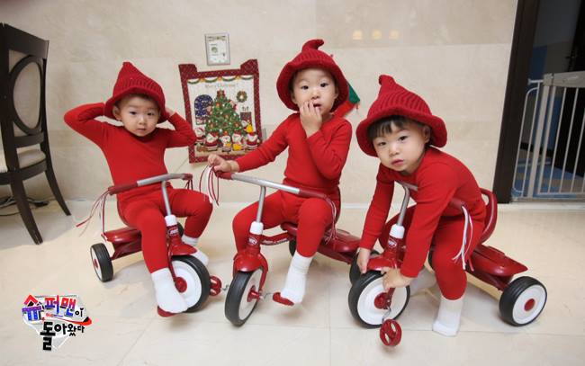 แทฮัน มินกุก มันเซ ลูกชายแฝด 3 ซองอิลกุก