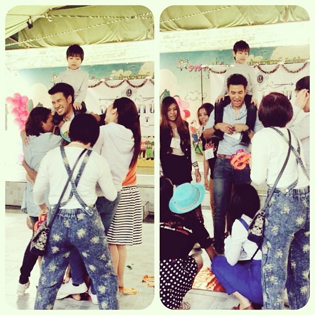 เกรท วรินทร บอม ธนิน ร่วมกิจกรรม จุฑาเทพ Charity ส่งความสุขให้น้องบ้านราชาวดี