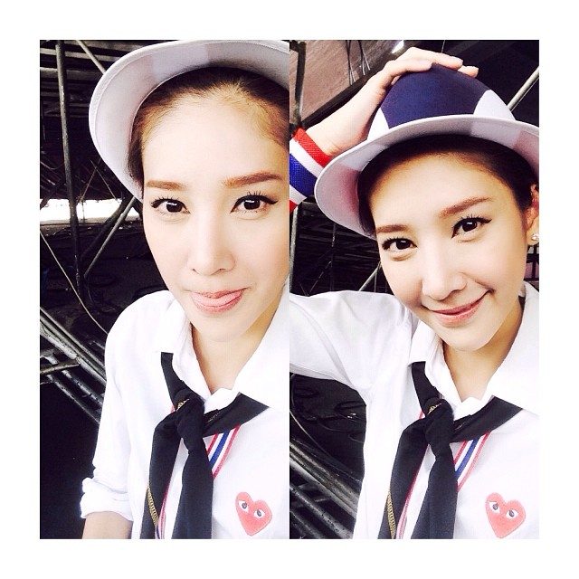 แตงโม ภัทรธิดา ดาราร่วมชุมนุม ปิดกรุงเทพ