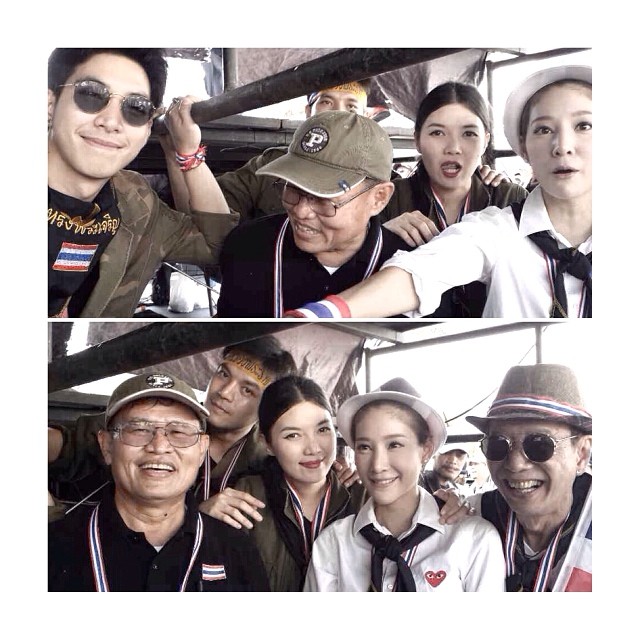 แตงโม ภัทรธิดา ดาราร่วมชุมนุม ปิดกรุงเทพ