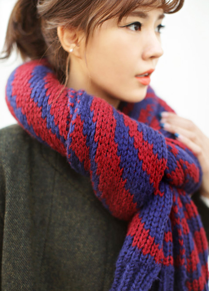 ผ้าพันคอไหมพรม