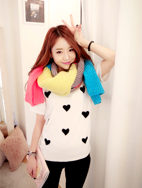 ผ้าพันคอไหมพรม