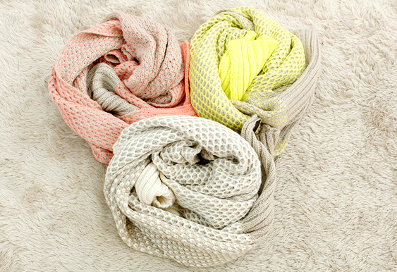 ผ้าพันคอไหมพรม