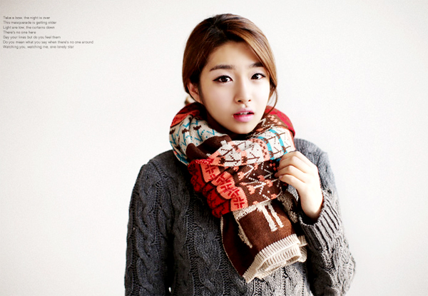 ผ้าพันคอไหมพรม 