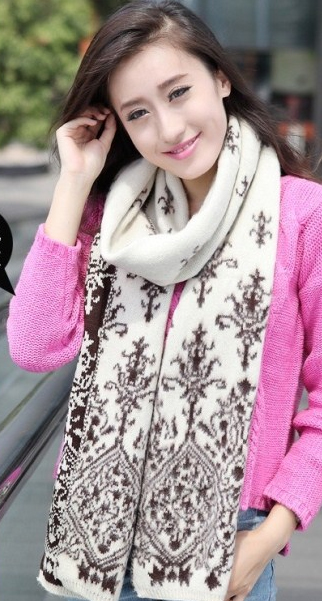 ผ้าพันคอไหมพรม