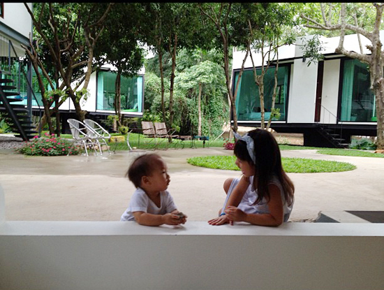 น้องแพรว น้องภูมิ ลูก ตุ๊ก ชนกวนันท์ 