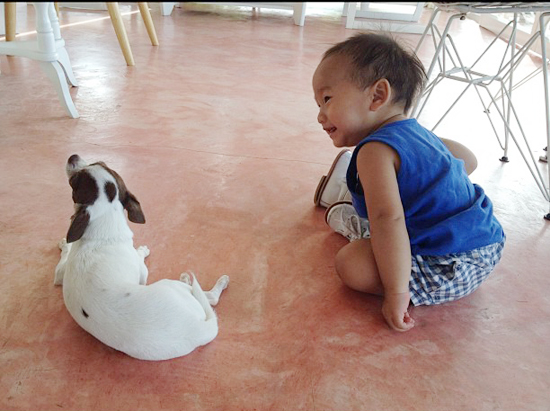 น้องภูมิ ลูก ตุ๊ก ชนกวนันท์ 